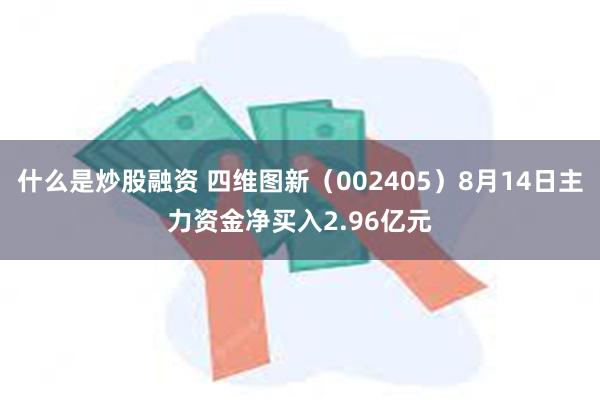 什么是炒股融资 四维图新（002405）8月14日主力资金净买入2.96亿元