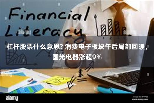 杠杆股票什么意思? 消费电子板块午后局部回暖，国光电器涨超9%