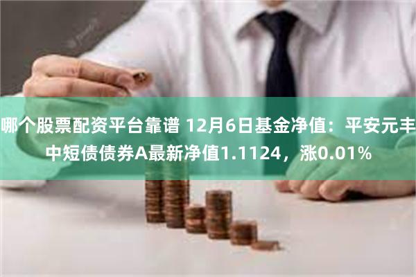 哪个股票配资平台靠谱 12月6日基金净值：平安元丰中短债债券A最新净值1.1124，涨0.01%