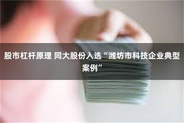 股市杠杆原理 同大股份入选“潍坊市科技企业典型案例”