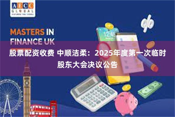 股票配资收费 中顺洁柔：2025年度第一次临时股东大会决议公